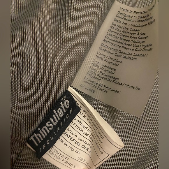 Danier Genuine Leather Insulated Jacket, Removable Fur Trim - Picture 10 of 15